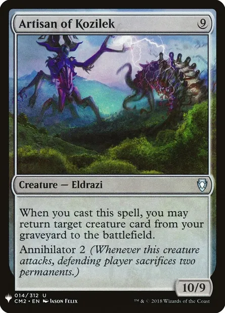 Artisan of Kozilek, Magic card PLST CM2-14 — The List set