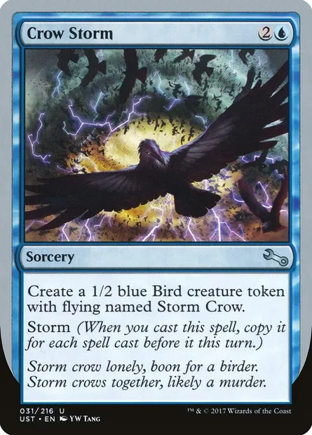 Crow Storm, carte Magic UST 31 — extension Unstable