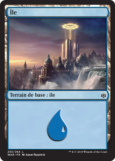 Île, carte Magic WAR 253 — extension La guerre des Planeswalkers