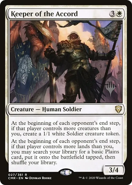 Gardien de l'Accord, carte Magic PCMR 27p — extension Commander Legends Promos