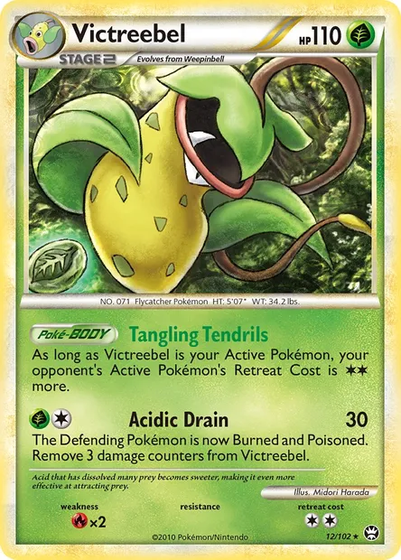 Victreebel, Pokémon card TM 12 — Triumphant set