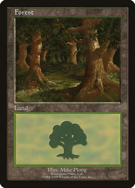 Forest, Magic card PELP 11 — European Land Program set
