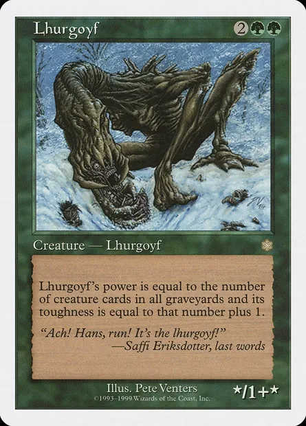 Lhurgoyf, Magic card BRB 36 — Battle Royale Box Set set