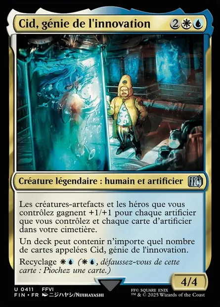 Cid, génie de l'innovation, carte Magic FIN 411 — extension Final Fantasy