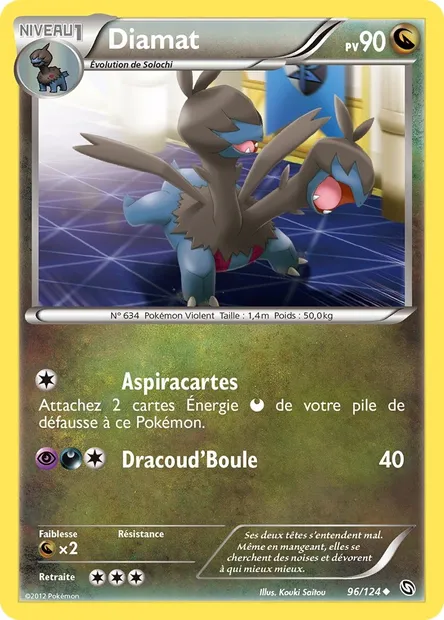 Diamat, carte Pokémon DRX 96 — extension Dragons Éxaltés