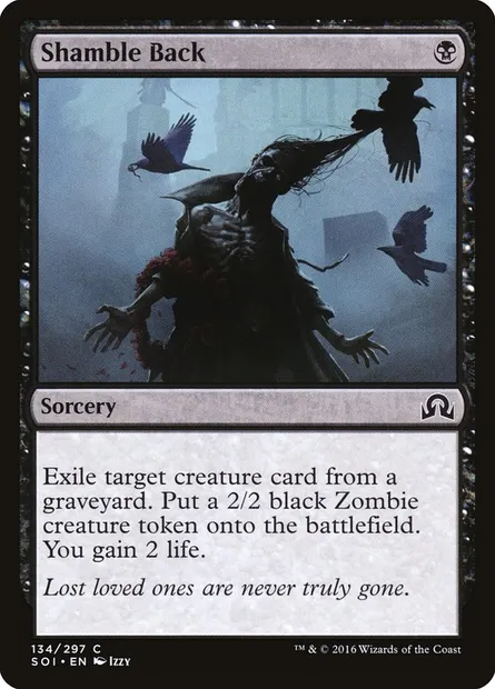 Shamble Back, Magic card SOI 134 — Shadows over Innistrad set
