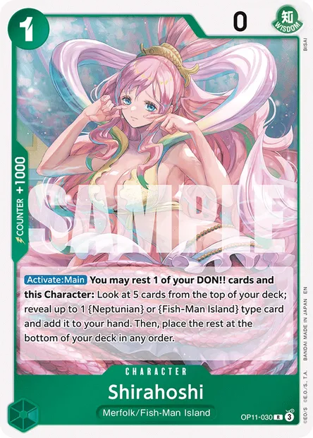 Shirahoshi, One Piece card OP11-030 — A FIST OF DIVINE SPEED set
