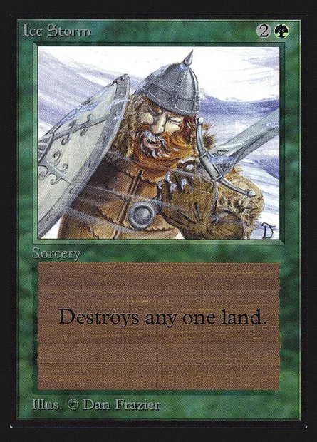 Ice Storm, carte Magic CED 202 — extension Collectors' Edition