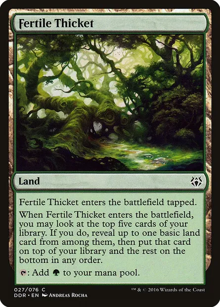 Fertile Thicket, Magic card DDR 27 — Duel Decks: Nissa vs. Ob Nixilis set