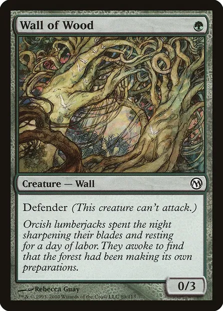 Mur de bois, carte Magic DPA 89 — extension Duels of the Planeswalkers