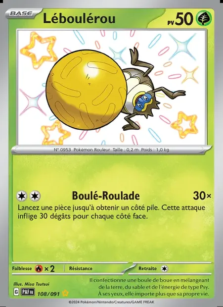 Léboulérou, carte Pokémon PAF 108 — extension Destinées de Paldea