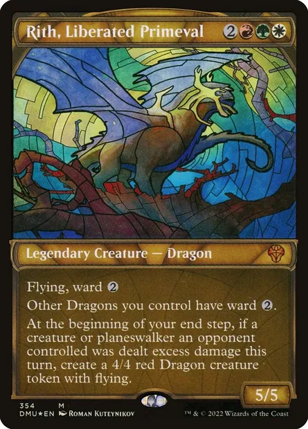 Rith, Liberated Primeval, Magic card DMU 354 — Dominaria United set