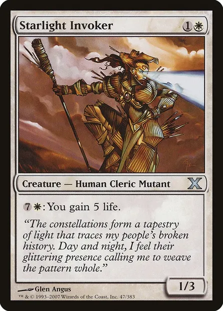 Starlight Invoker, Magic card 10E 47 — Tenth Edition set