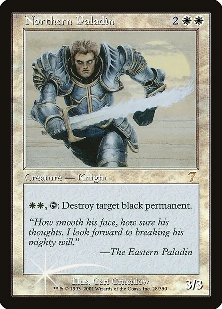 Northern Paladin, Magic card 7ED 28★ — Seventh Edition set