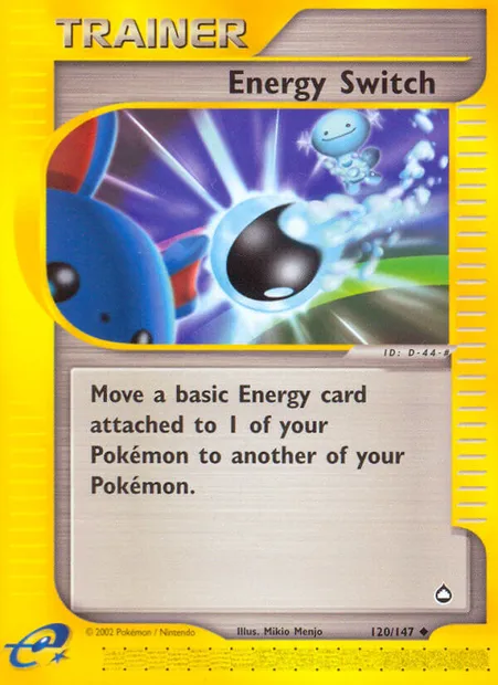 Energy Switch, Pokémon card AQ 120 — Aquapolis set