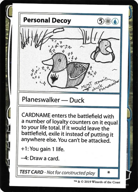 Personal Decoy, Magic card CMB2 96 — Mystery Booster Playtest Cards 2021 set