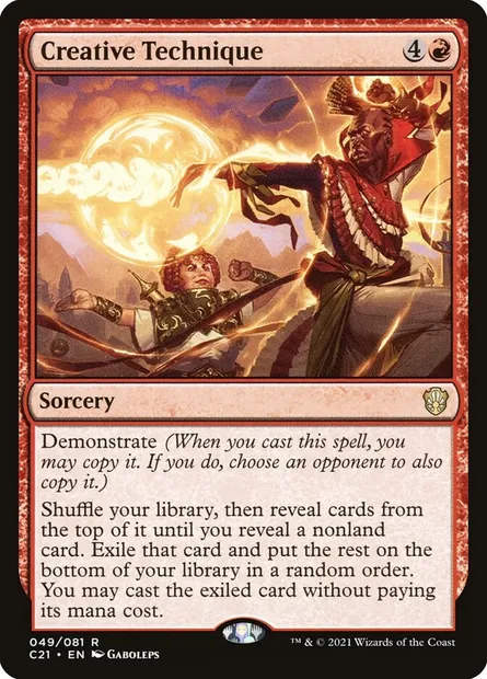 Creative Technique, Magic card C21 49 — Commander 2021 set