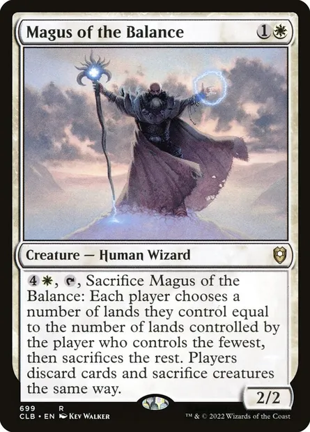 Magus of the Balance, Magic card CLB 699 — Commander Legends: Battle for Baldur's Gate set