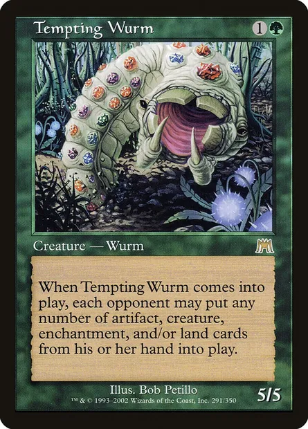 Tempting Wurm, Magic card ONS 291 — Onslaught set
