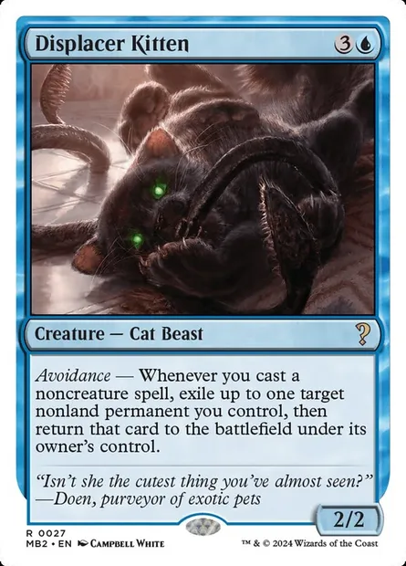 Displacer Kitten, Magic card MB2 27 — Mystery Booster 2 set