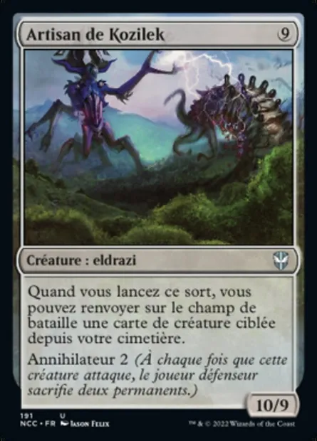 Artisan de Kozilek, carte Magic NCC 191 — extension New Capenna Commander