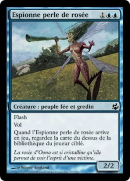Espionne perle de rosée, carte Magic MOR 30 — extension Leveciel