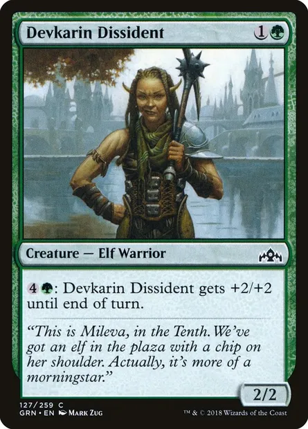 Devkarin Dissident, Magic card GRN 127 — Guilds of Ravnica set