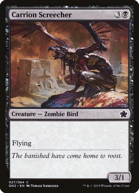Carrion Screecher, Magic card GN2 27 — Game Night 2019 set