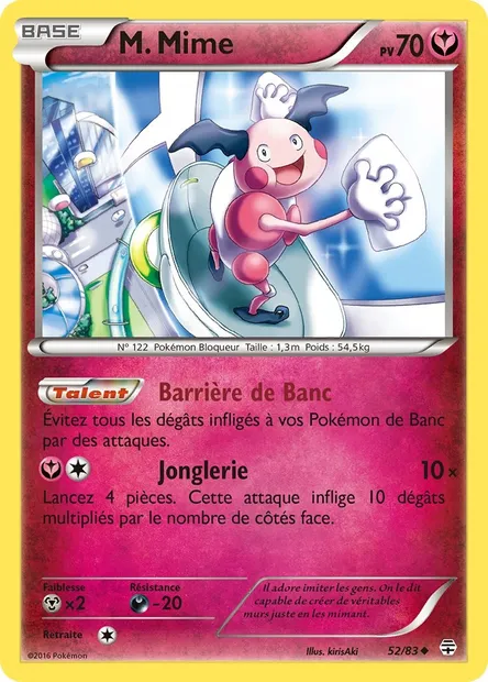 M. Mime, carte Pokémon GEN 52 — extension Générations