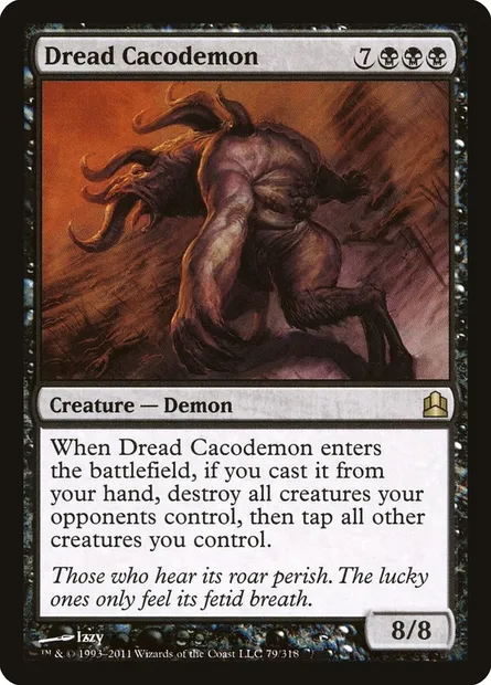 Dread Cacodemon, Magic card CMD 79 — Commander 2011 set