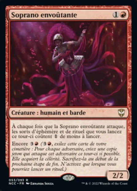 Soprano envoûtante, carte Magic NCC 53 — extension New Capenna Commander
