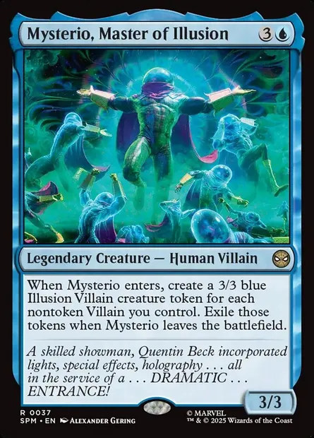 Mysterio, Master of Illusion, Magic card SPM 37 — Marvel's Spider-Man set
