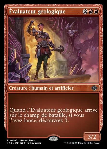 Évaluateur géologique, carte Magic LCI 407 — extension The Lost Caverns of Ixalan