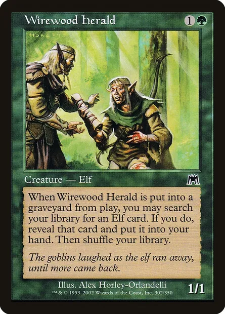 Wirewood Herald, Magic card ONS 302 — Onslaught set