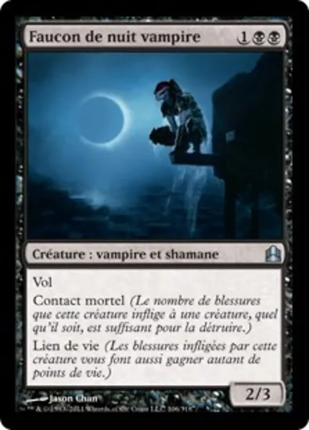 Faucon de nuit vampire, carte Magic CMD 106 — extension Commander 2011