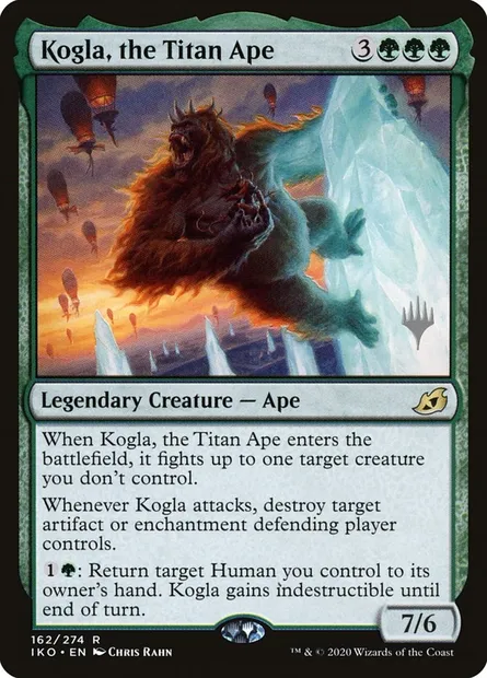 Kogla, the Titan Ape, Magic card PIKO 162p — Ikoria: Lair of Behemoths Promos set