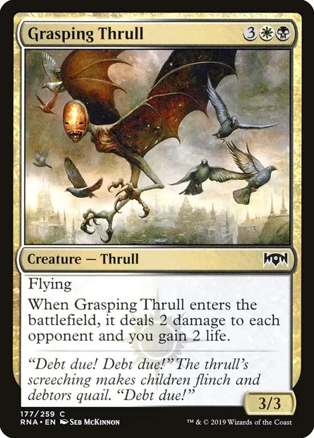 Grasping Thrull, Magic card RNA 177 — Ravnica Allegiance set