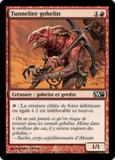 Tunnelier gobelin, carte Magic M11 143 — extension Magic 2011