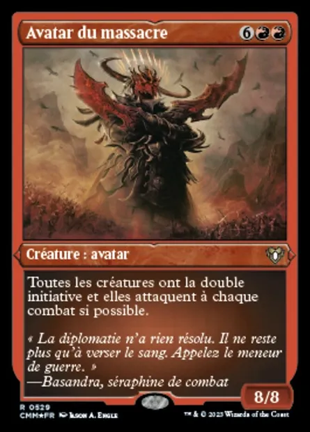 Avatar du massacre, carte Magic CMM 529 — extension Commander Masters