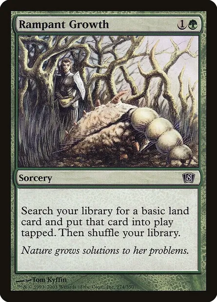Croissance luxuriante, carte Magic 8ED 274★ — extension Huitième Edition
