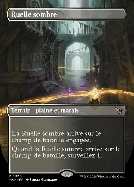 Ruelle sombre, carte Magic MKM 330 — extension Murders at Karlov Manor