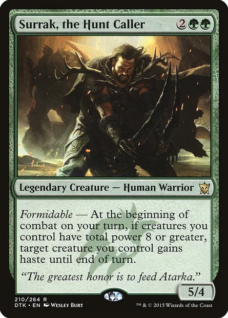 Surrak, the Hunt Caller, Magic card DTK 210 — Dragons of Tarkir set