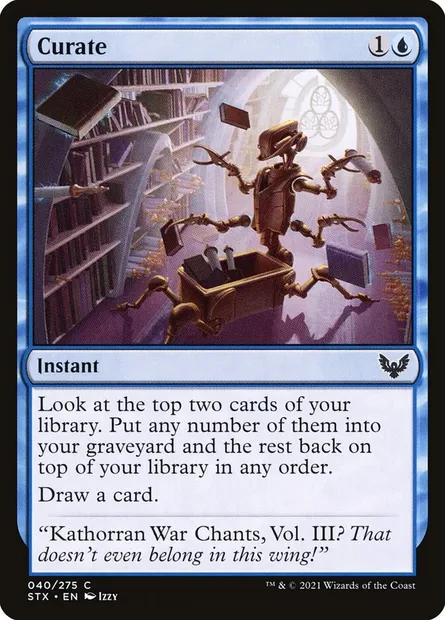 Curate, Magic card STX 40 — Strixhaven: School of Mages set