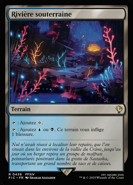 Rivière souterraine, carte Magic FIC 439 — extension Final Fantasy Commander