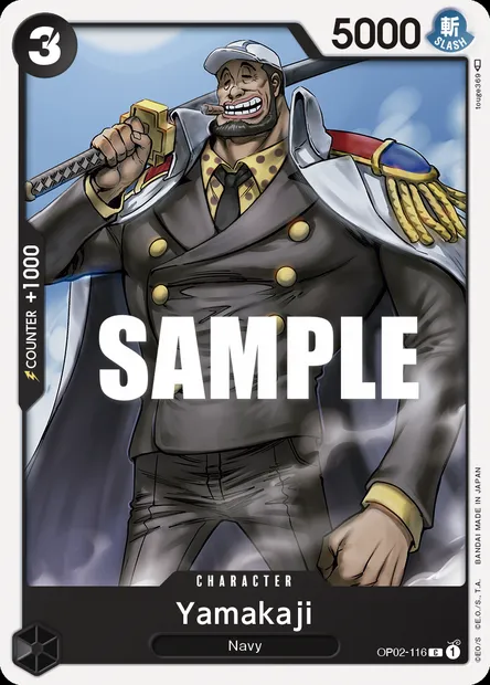 Yamakaji, carte One Piece OP02-116 — extension PARAMOUNT WAR