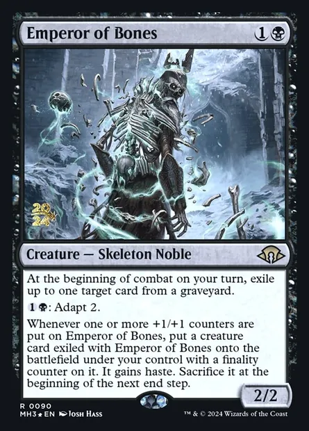 Empereur d'os, carte Magic PMH3 90s — extension Modern Horizons 3 Promos