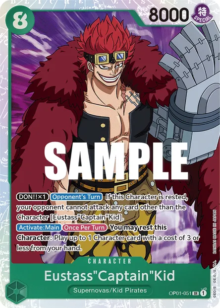Eustass "Captain" Kidd, carte One Piece OP01-051 — extension ROMANCE DAWN