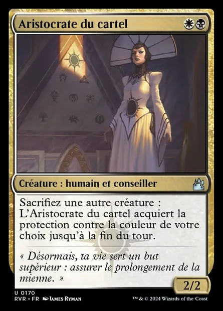 Aristocrate du cartel, carte Magic RVR 170 — extension Ravnica Remastered