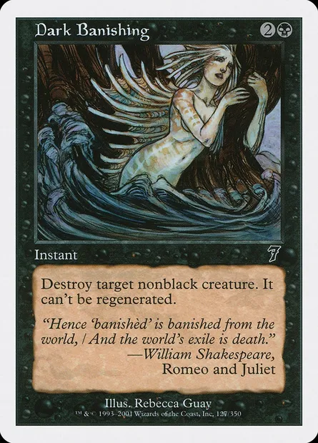 Dark Banishing, Magic card 7ED 127 — Seventh Edition set