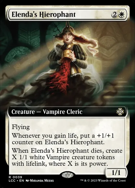Elenda's Hierophant, Magic card LCC 39 — The Lost Caverns of Ixalan Commander set